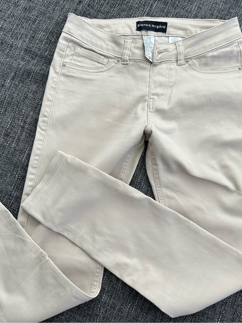 Cream Skinny Jeans - Slim Fit Everyday
